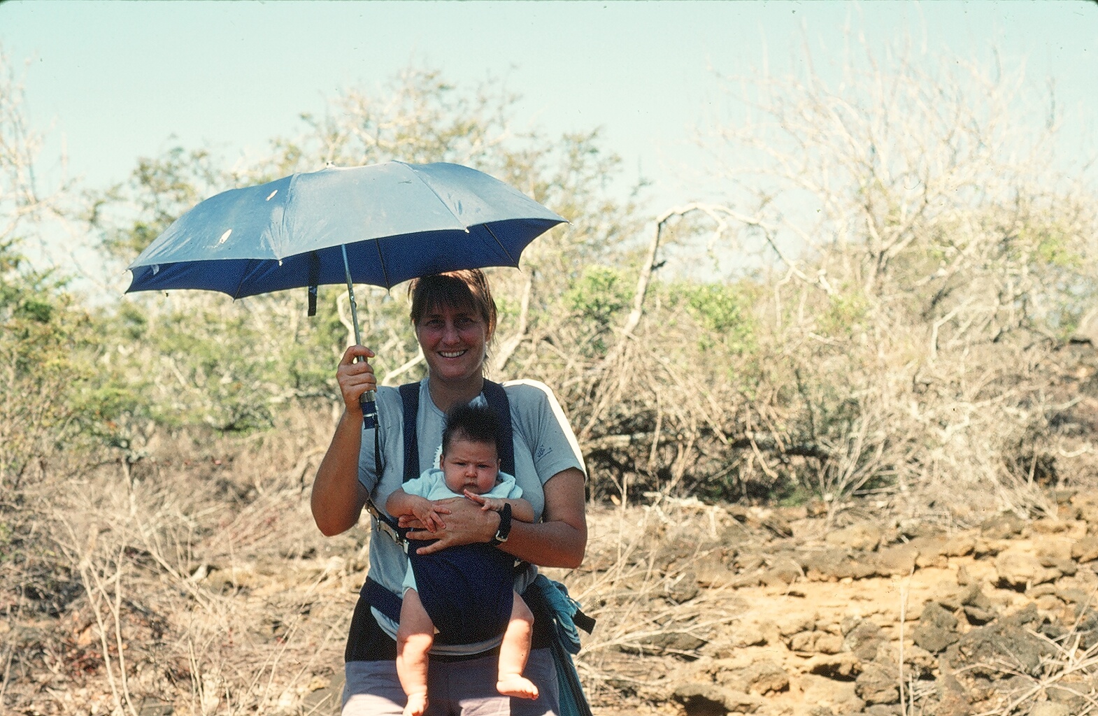 Lynn & Melina (months old) - sea turtle research.JPG